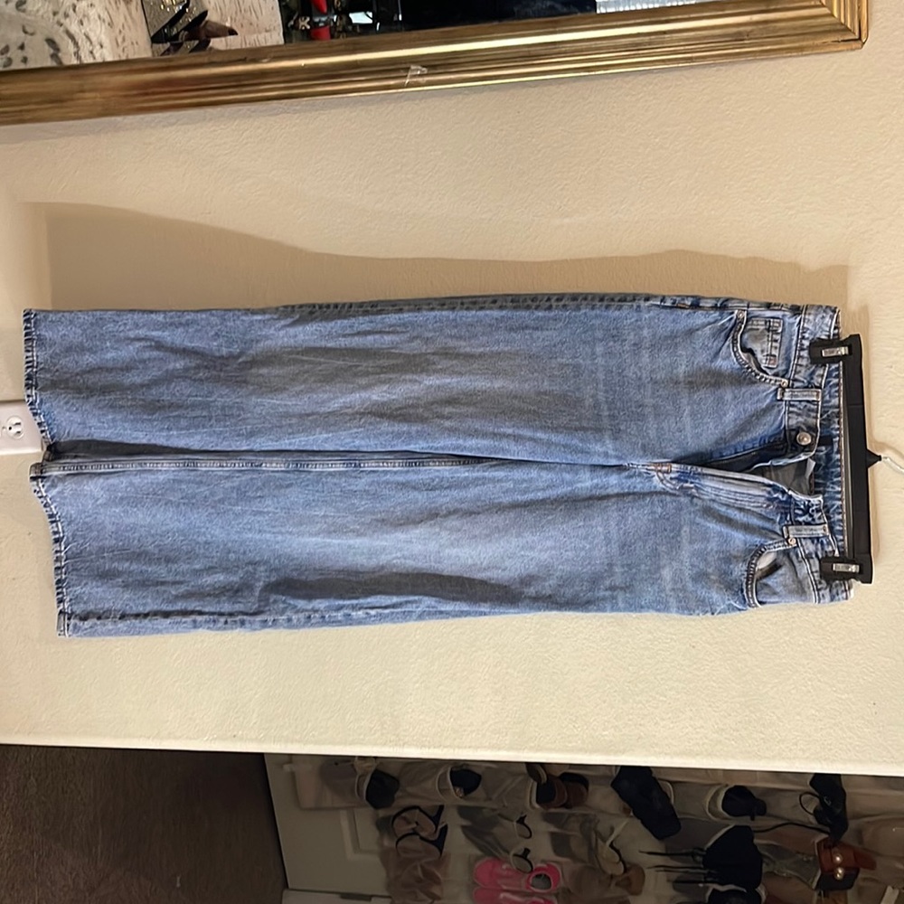 H &M jeans, wide leg, size 2